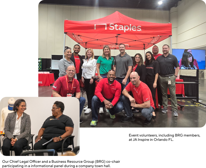 Event volunteers, including BRG members, at JA Inspire in Orlando FL.