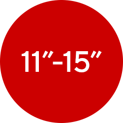 11-15" Wide