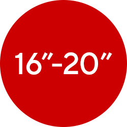 16-20" Wide
