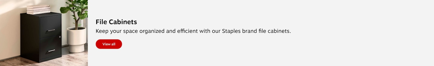 File Cabinets. Keep your space organized and efficient with our staples brand file cabinets. View all.