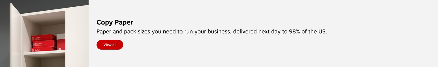 Copy Paper. Paper and pack sizes you need to run your business, delivered next day to 98% of the US. View all.