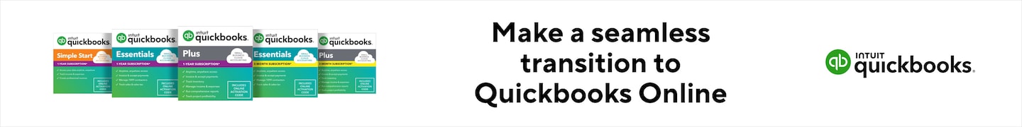 Make a seamless transition to Quickbooks Online. Intuit Quickbooks