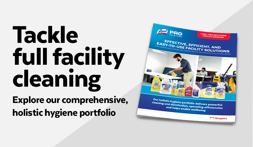 Tackle full facility cleaning Explore our comprehensive, holistic hygiene portfolio