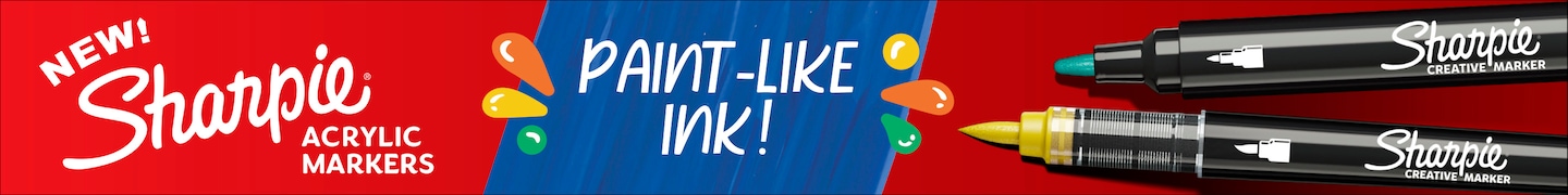 New Sharpie Acrylic Markers Paint-Like Ink!