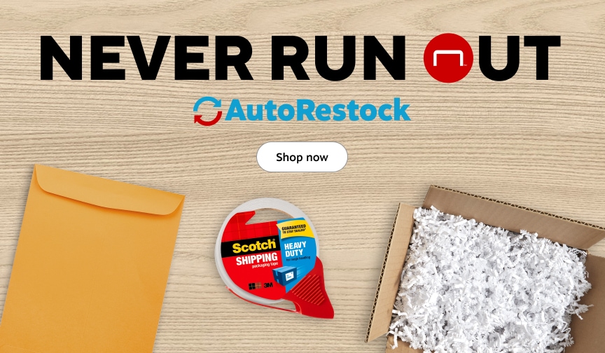 Never Run out. AutoRestock. Shop now