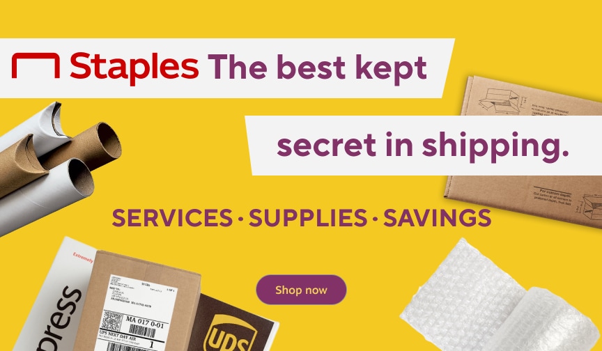 Staples The best kept secret in shipping. Service, Supplies, Savings. Shop now