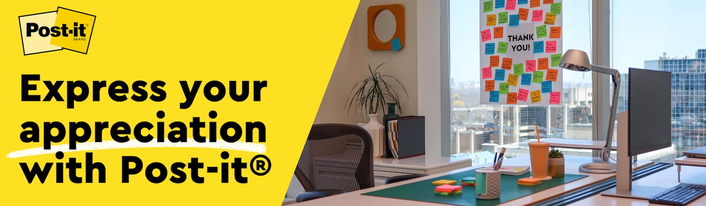 Express your appreciation with Post-it