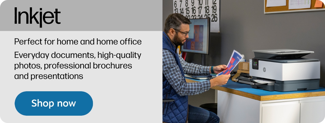 Inkjet Perfect for home and home office Everyday documents, high-quality photos, professional brochures and presentations Shop now