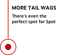 MORE TAIL WAGS There's even the perfect spot for Spot