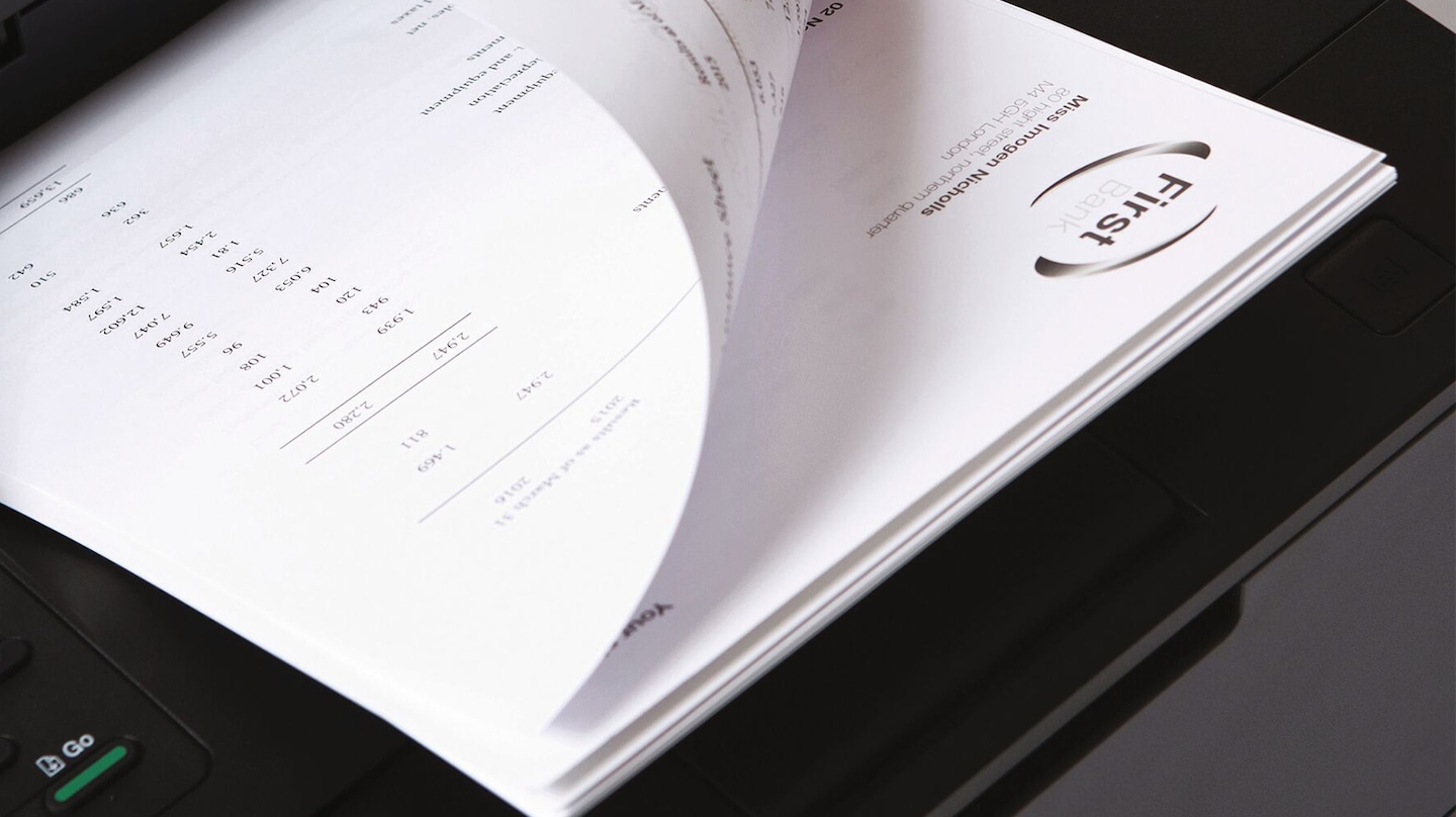 Double sided printing (also known as duplexing) is a feature that allows printers to print on both sides of the paper. Manual double sided print requires the user to take the paper out of the printer and refeed it into the printer. Automatic duplexing prints two-sided seamlessly without any user input.   Key aspects of duplexing:   Time-saving Efficient paper handling Reduced paper waste (by printing on both sides) Improved document management