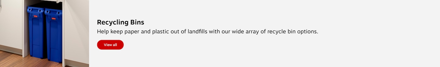Recycle Bins. Keep paper and plastic out of the landfill, no matter the size, with our wide array of recycle bin options. View all.