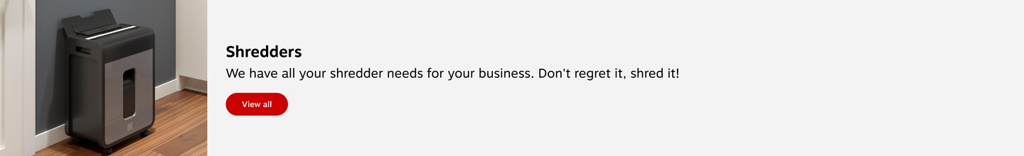 Shredder. We have all your shredder needs for your business. Don't regret it, shred it!