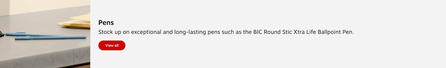 Pens. Stock up on exceptional performance and longevity pens with 144-count BIC round stic Xtra life black ballpoint pens. View all.