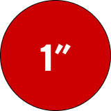 1" Labels