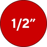 1/2" Labels