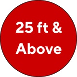 25 ft & above