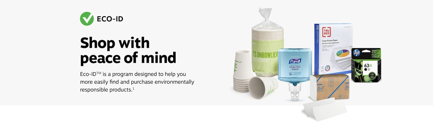 Shop with peace of mind. Eco-ID™ is a program designed to help you more easily find and purchase environmentally responsible products.