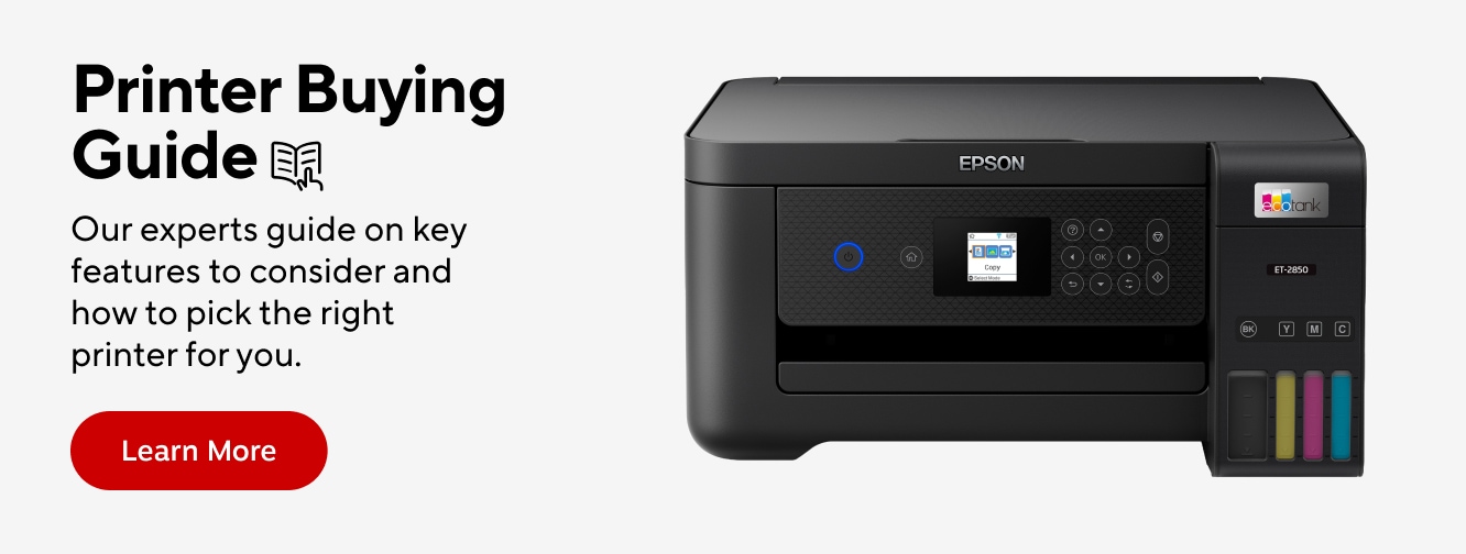 Printer Buying Guide: Our experts guide on key features to consider and how to pick the right printer for you.