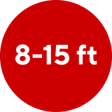 8 - 15 ft
