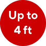 Up to 4 ft