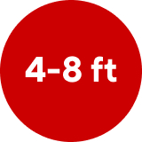 4 - 8 ft