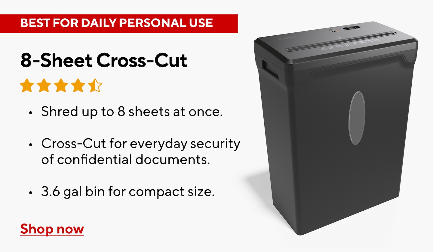 8-sheet cross cut