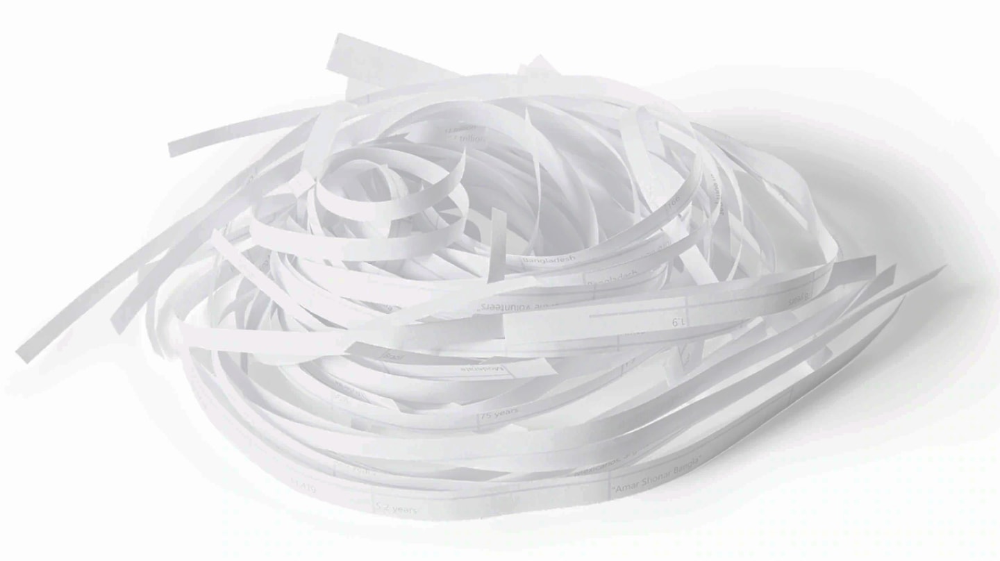 Strip-cut shredders cut paper into approximately 39 long, narrow, vertical strips providing basic security, and are best for non-sensitive information like personal notes, junk mail, or school newsletters.