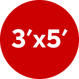 3'x5'