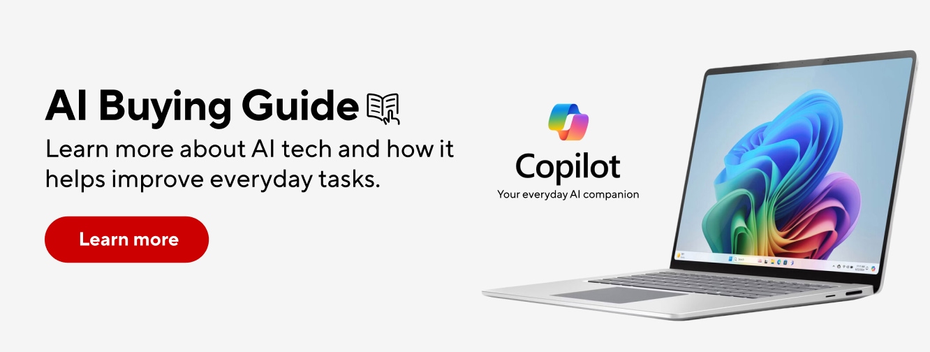 ai buying guide. learn more about ai tech and how it helps improve everyday tasks. learn more.