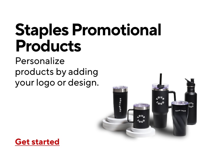 Staples Promotional Products Personalize products by adding your logo or design. Shop now