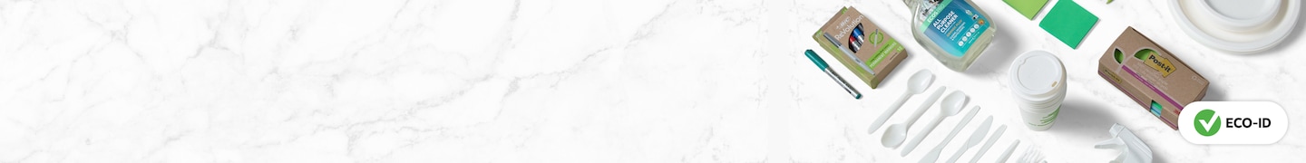 Sustainability at Staples Look for our Eco-ID™ mark on thousands of products with eco-preferable certifications, recycled content, and other features to help your organization reduce its impacts.Find out what qualifies products for Eco-ID ECO-ID