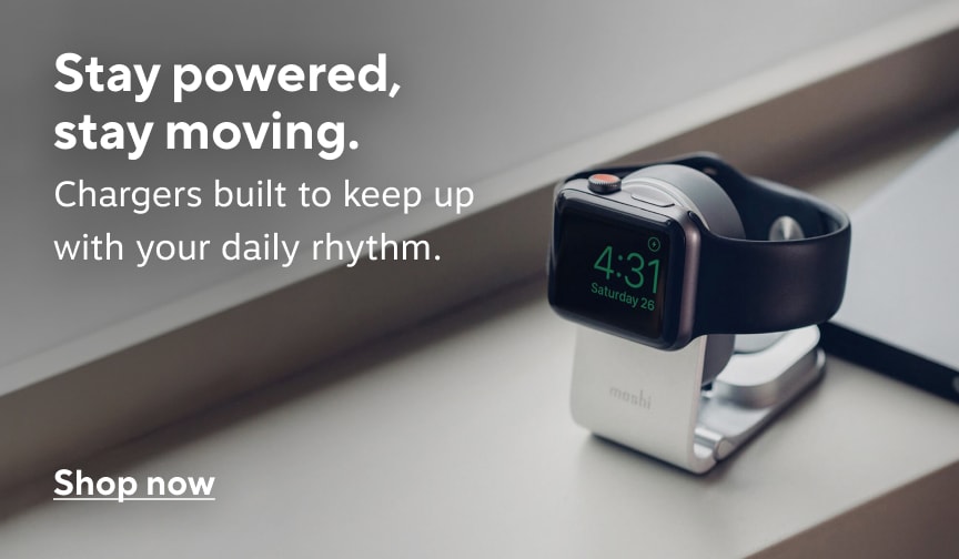 Stay powered, stay moving. Chargers built to keep up with your daily rhythm. Shop now