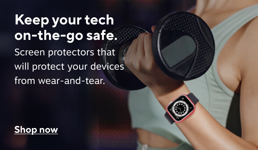 Keep your tech on-the-go safe. Screen protectors that will protect your devices from wear-and-tear. Shop now