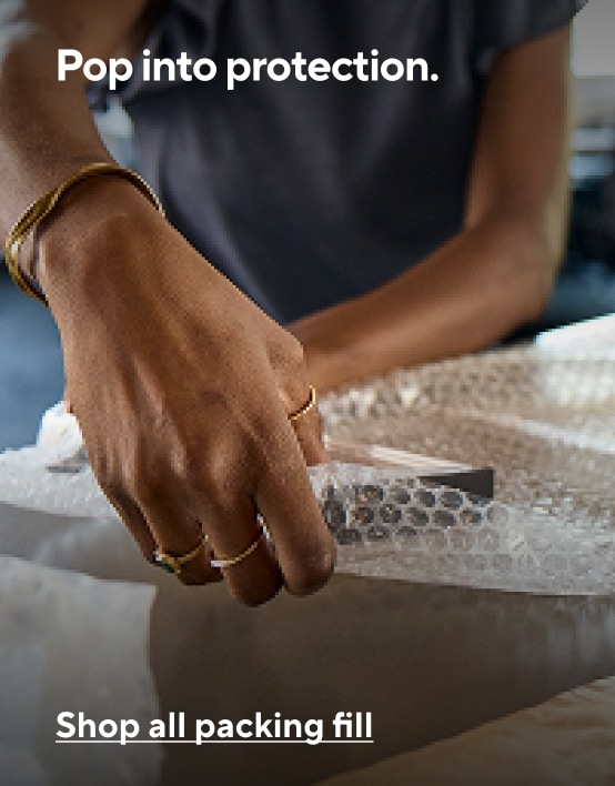 Pop into protection. Shop all packing fill.