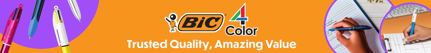BIC® 4 Color. Trusted Quality, Amazing Value.