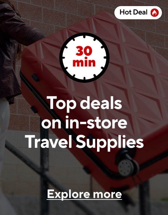 Top deals on in store travel. Explore more