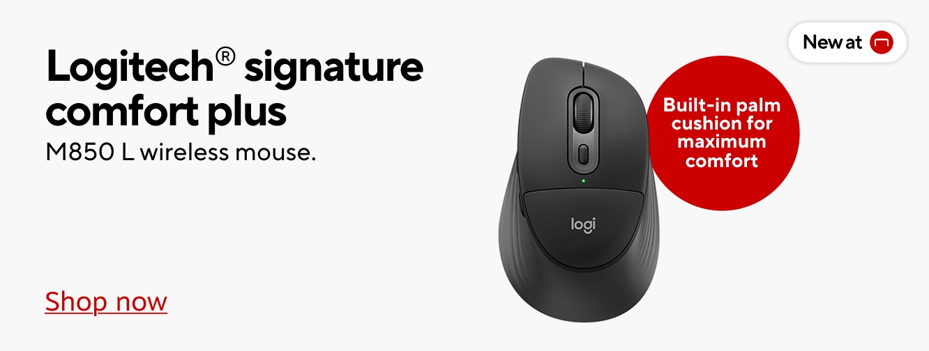Logitech signiture comfort plus. M850 L wireless mouse. New at Staples. Built-in palm cushion for maximum comfort. Shop now.