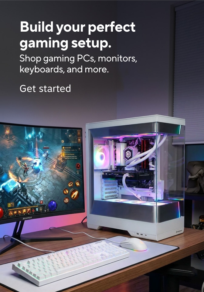 Build your perfect gaming setup. Shop gaming PCs, monitors, keyboards, and more. Get started.