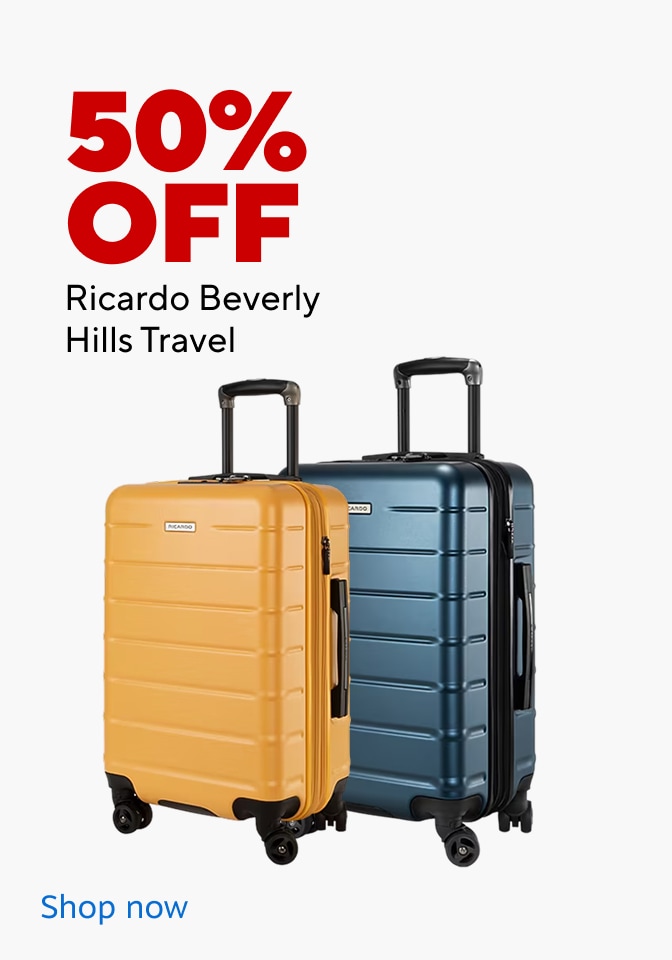 50% off all Ricardo Beverly Hills luggage. Shop now.