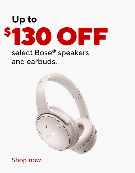Up to $70 off select Bose speakers, headphones, and earbuds. shop now