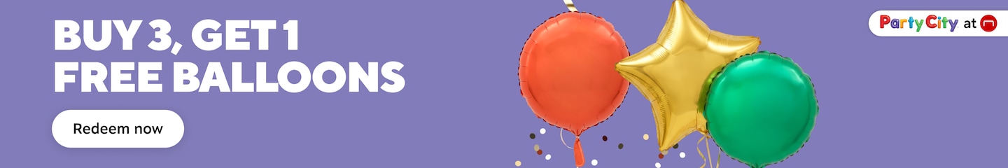 Buy 3 get 1 free Balloons. Redeem Now.