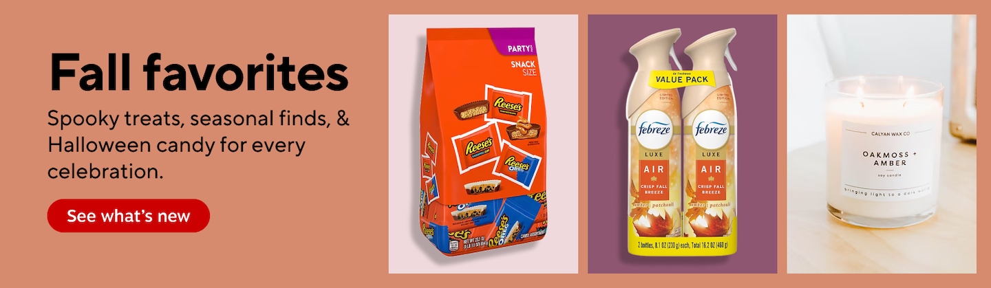 Fall favorites candy for every celebration. PARTY! Aceses Reese See what's new
