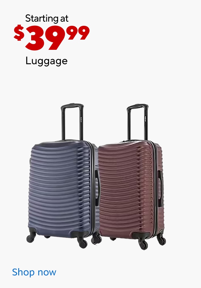 Starting at 39.99. Luggage. shop now