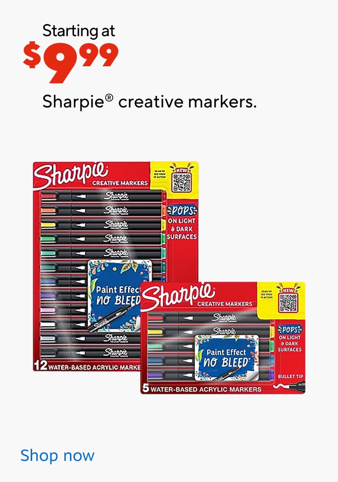 Starting at 9.99 Sharpie Creative Markers