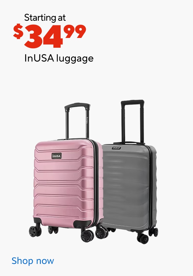 Starting at $34.99 . In usa luggage. Shop Now