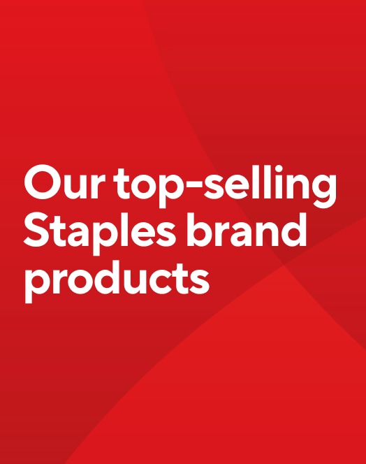 Our top-selling Staples brand products