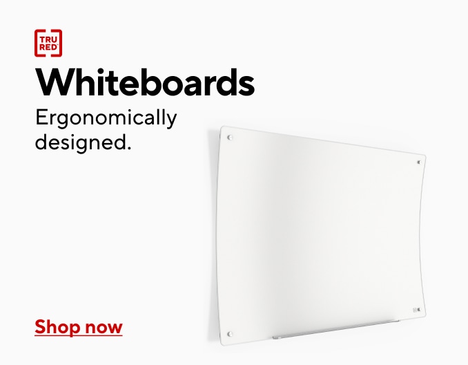 Tru Red. Whiteboards Ergonomically designed. Shop now