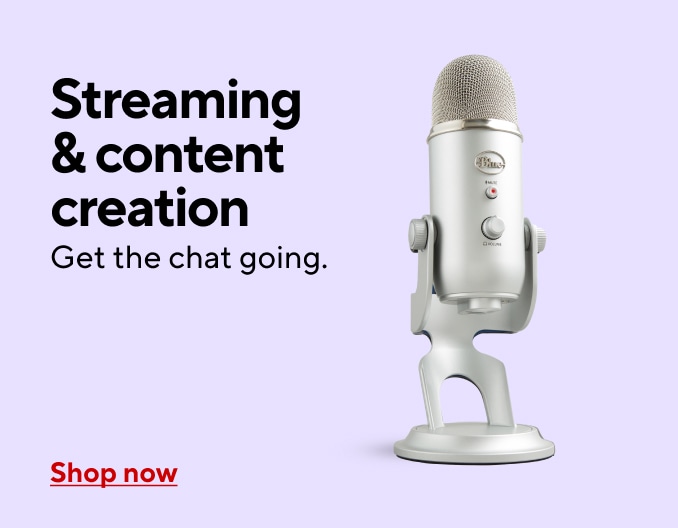 Only Streaming & content creation Get the chat going. Shop now.