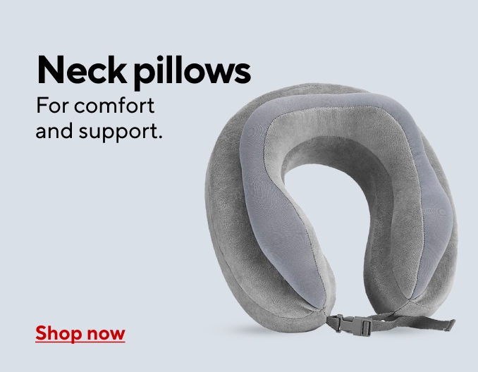Neck pillows. For comfort and support. Shop now.