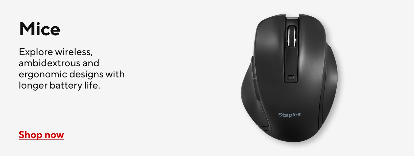 Mice. Explore wireless, ambidextrous and ergonomic designs with longer battery life. Shop now